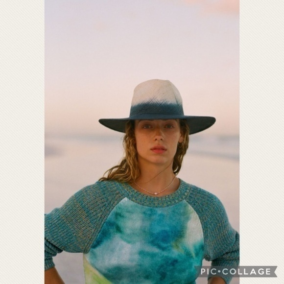 Anthropologie Watercolor Tie-Dye Sweater in Iris Blue - Picture 11 of 11